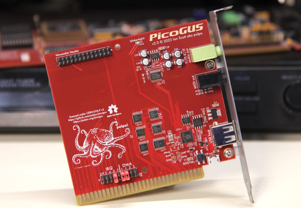 Image of the PicoGUS ISA expansion card